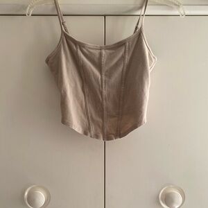 Hollister Beige Babydoll Top Y2K Whismigoth